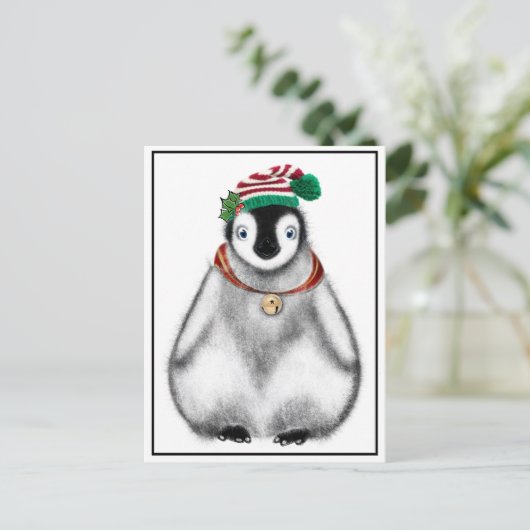 feestdag in Penguin | tandwielen Briefkaart (Staand voorkant)