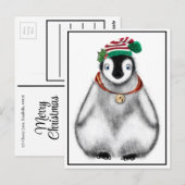 feestdag in Penguin | tandwielen Briefkaart (Voorkant / Achterkant)