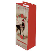  feestdag in Shepherd Wijn Cadeautas (Voorkant Gekanteld)