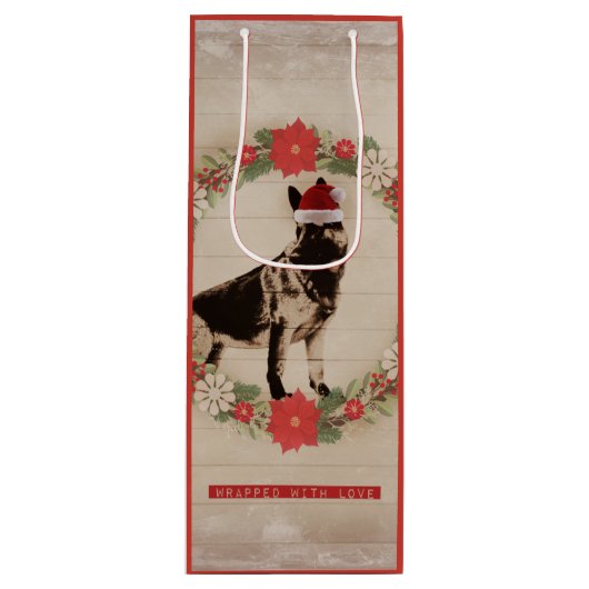 feestdag in Shepherd Wijn Cadeautas (Voorkant)