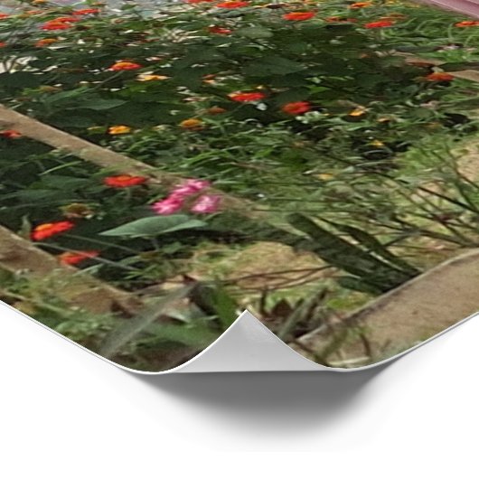 feestdag , jong aziatisch meisje in jurk op de fie poster (Hoek)