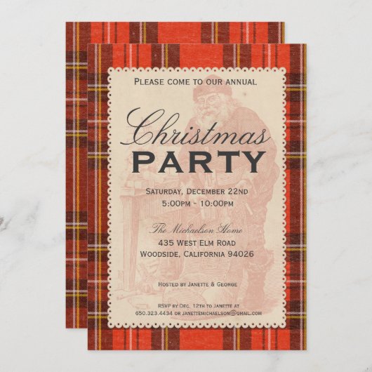  feestdag kaart (Voorkant / Achterkant)