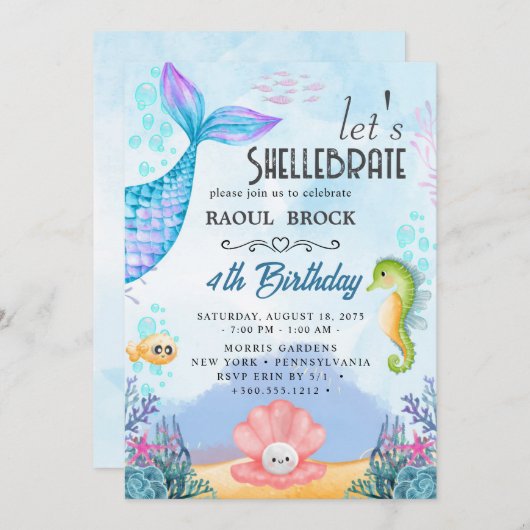 feestdag kaart (Voorkant / Achterkant)