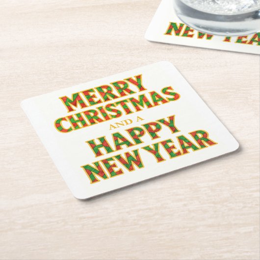 Feestdag Kartonnen Onderzetters (Schuin)