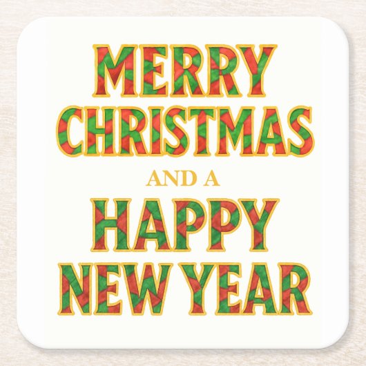 Feestdag Kartonnen Onderzetters (Voorkant)