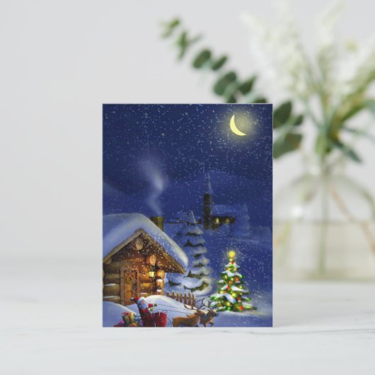  feestdag kerst briefkaart (Staand voorkant)