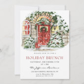 feestdag kerst feestdag feestdag BRUNCH Kaart (Voorkant)