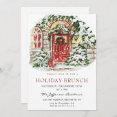 feestdag kerst feestdag feestdag BRUNCH Kaart (Voorkant / Achterkant)