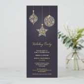 Feestdag Kerst uitnodiging (Staand voorkant)