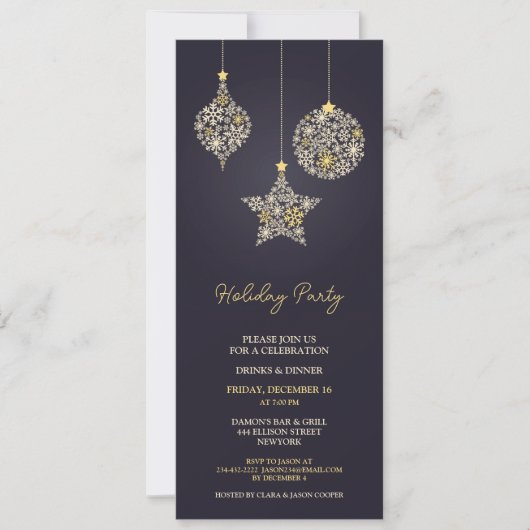 Feestdag Kerst uitnodiging (Voorkant)