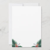 Feestdag Kerst uitnodiging (Achterkant)