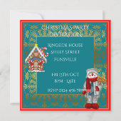 feestdag kerstfeest kaart (Achterkant)