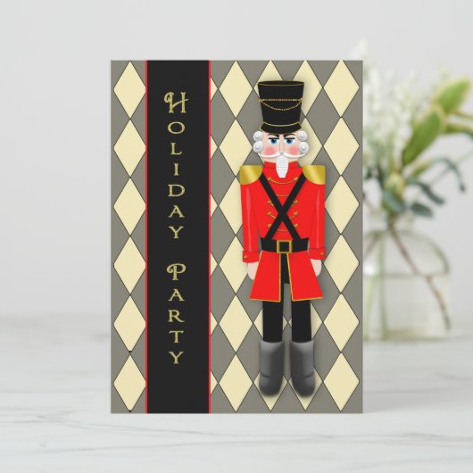 Feestdag, Kerstfeest Uitnodiging, Notenkraker Kaart (Staand voorkant)