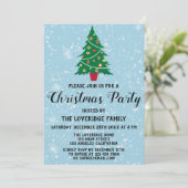 feestdag kerstfeestdag - Blauwe sneeuw Kaart (Staand voorkant)