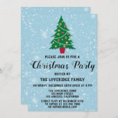 feestdag kerstfeestdag - Blauwe sneeuw Kaart (Voorkant / Achterkant)