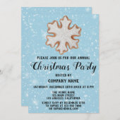 feestdag kerstfeestdag Star Blue Snow Kaart (Voorkant / Achterkant)