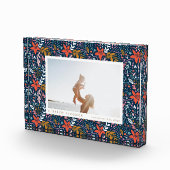  feestdag kerstfotoblokkade bij Navy Festive Fotoblokken (Rechts)