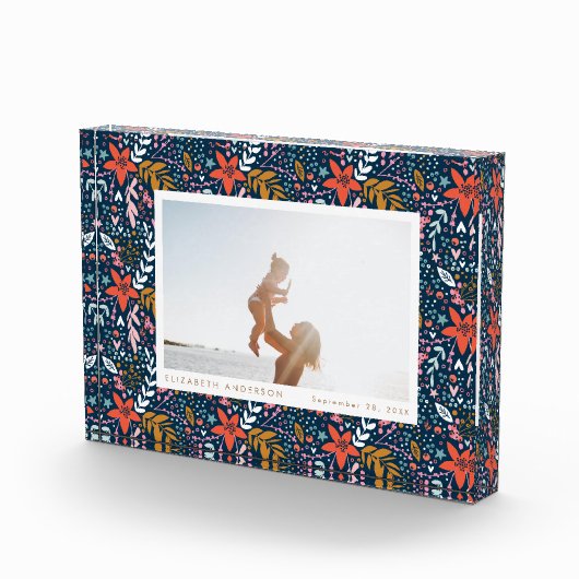  feestdag kerstfotoblokkade bij Navy Festive Fotoblokken (Rechts)