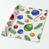  feestdag kerstmis cadeaupapier (Uitgerold)