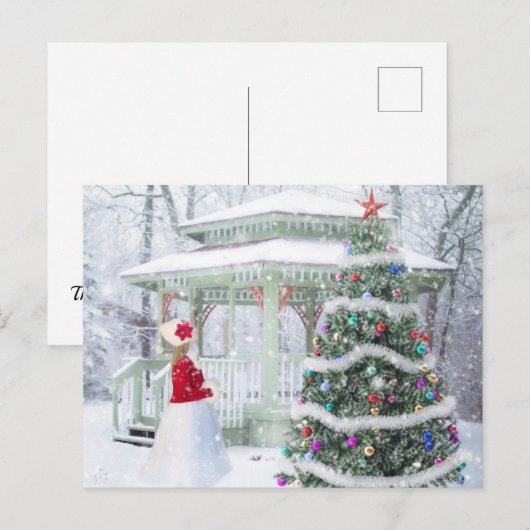 feestdag kerstmis feestdagenkaart (Voorkant / Achterkant)