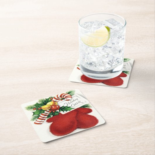  feestdag kerstmis Mittens Kartonnen Onderzetters (Insitu)