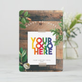  feestdag Logo kerstmis Kaart (Staand voorkant)