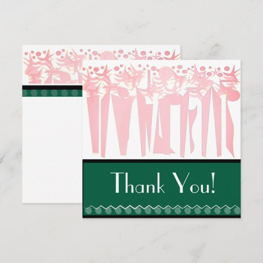 FEESTDAG MET ART DECO FEESTDAGENKAART (Voorkant / Achterkant)