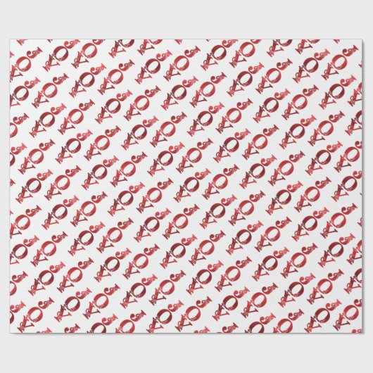  feestdag met bladvleugel cadeaupapier (Vlak)