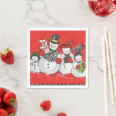 feestdag met feestdag met feestdag met oud kerstfe servet (Insitu)