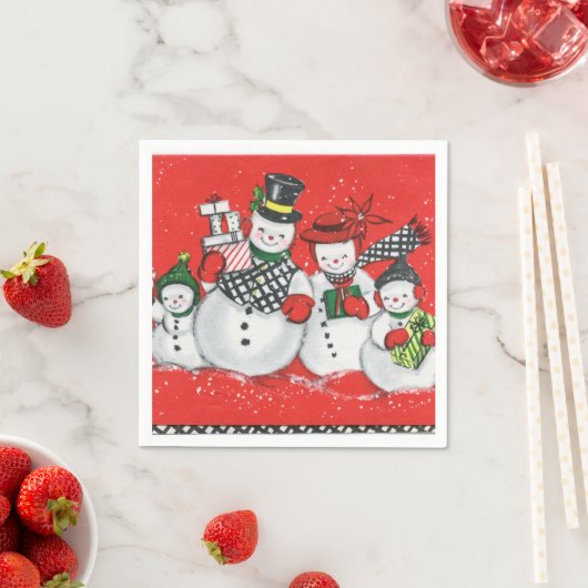 feestdag met feestdag met feestdag met oud kerstfe servet (Insitu)