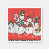 feestdag met feestdag met feestdag met oud kerstfe servet (Voorkant)