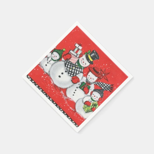 feestdag met feestdag met feestdag met oud kerstfe servet (Hoek)