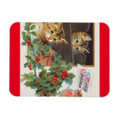  feestdag met feestdag met prettige kerstdagen magneet (Horizontaal)