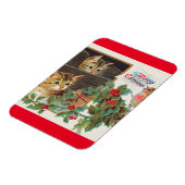  feestdag met feestdag met prettige kerstdagen magneet (Linkerzijde)