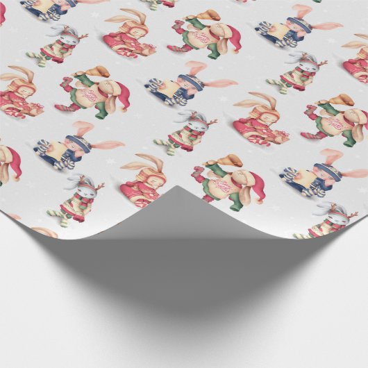 feestdag met feestdagen cadeaupapier (Hoek)