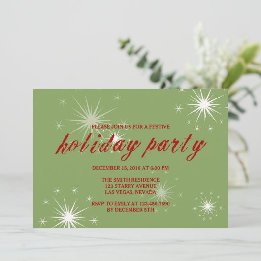 feestdag met feestdagen en feestdagen met feestdag kaart (Staand voorkant)