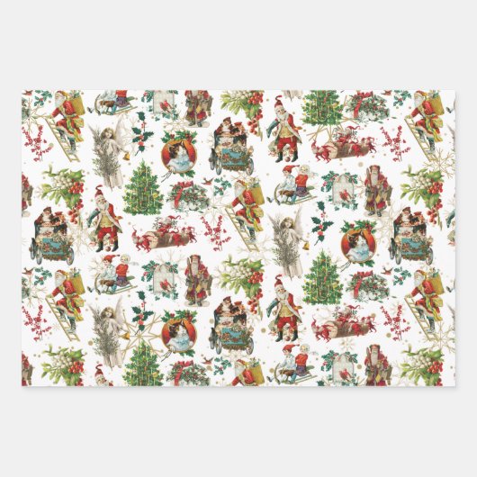 feestdag met feestelijke feestdag inpakpapier vel (Voorkant 3)