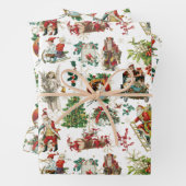 feestdag met feestelijke feestdag inpakpapier vel (In situ)