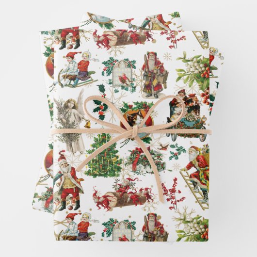 feestdag met feestelijke feestdag inpakpapier vel (In situ)