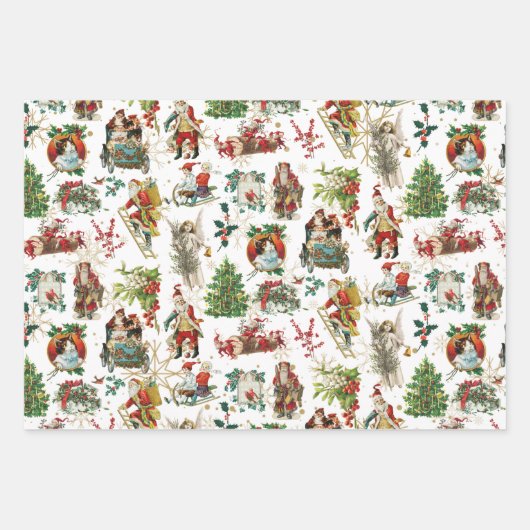 feestdag met feestelijke feestdag inpakpapier vel (Voorkant)