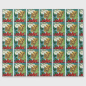  feestdag met Gold kerstcadeaus Cadeaupapier (Vlak)