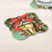 feestdag met kerst-feestdag kartonnen onderzetters (Gekanteld)