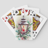 feestdag met kerst-feestdag pokerkaarten (Achterkant)