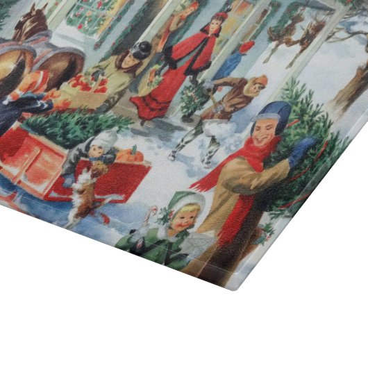 feestdag met kerst-feestdag snijplank (Hoek)