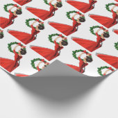 feestdag met kerst - kerst cadeaupapier (Hoek)