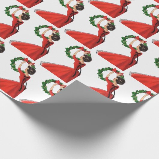 feestdag met kerst - kerst cadeaupapier (Hoek)