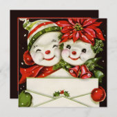 feestdag met kerst - kerst  kaart (Voorkant / Achterkant)