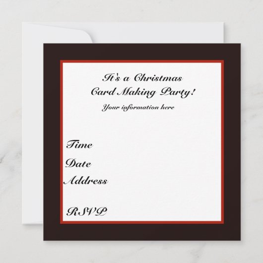 feestdag met kerst - kerst  kaart (Achterkant)