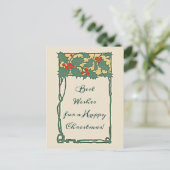  feestdag met kerst voor Holly Berries Briefkaart (Staand voorkant)