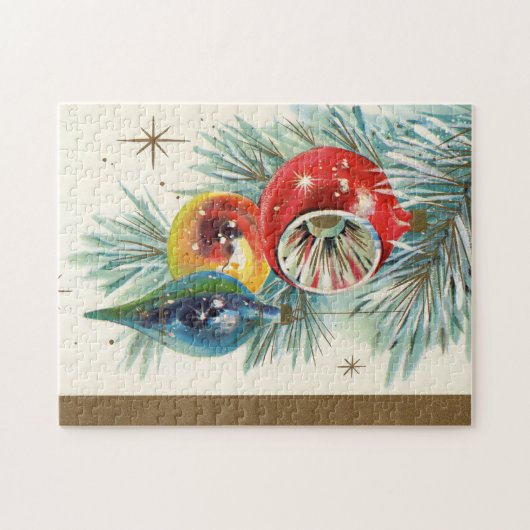 feestdag met kerstaven legpuzzel (Horizontaal)